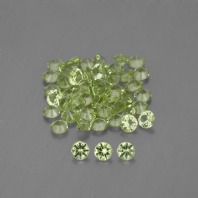 Achetez naturel 1,48ct vert péridot gems, coupe roude, en provenance chine chez gemselect. en stock, livraison internationale!