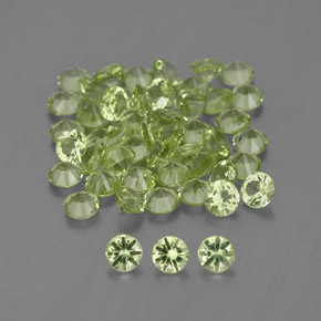 Achetez naturel 1,48ct vert péridot gems, coupe roude, en provenance chine chez gemselect. en stock, livraison internationale!