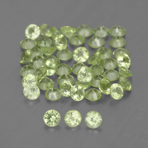 Achetez naturel ct vert péridot gems, coupe roude, en provenance chine chez gemselect. en stock, livraison internationale!