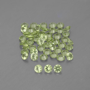 Achetez naturel ct vert péridot gems, coupe roude, en provenance chine chez gemselect. en stock, livraison internationale!