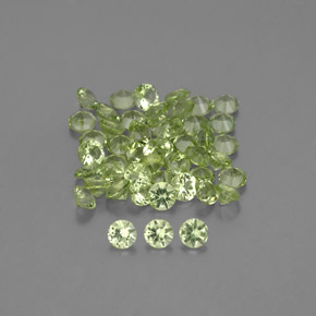 Achetez naturel ct vert péridot gems, coupe roude, en provenance chine chez gemselect. en stock, livraison internationale!