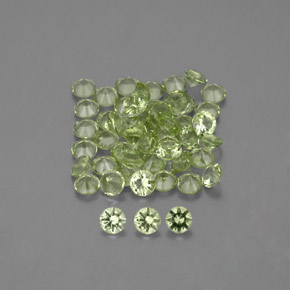 Achetez naturel 1,48ct vert péridot gems, coupe roude, en provenance chine chez gemselect. en stock, livraison internationale!