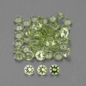 Achetez naturel 1,48ct vert péridot gems, coupe roude, en provenance chine chez gemselect. en stock, livraison internationale!
