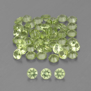 Achetez naturel ct vert péridot gems, coupe roude, en provenance chine chez gemselect. en stock, livraison internationale!