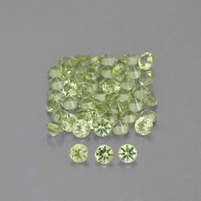 Achetez naturel 1,47ct vert péridot gems, coupe roude, en provenance chine chez gemselect. en stock, livraison internationale!