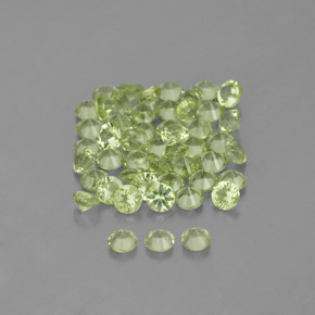 Achetez naturel 1,47ct vert péridot gems, coupe roude, en provenance chine chez gemselect. en stock, livraison internationale!