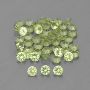 Achetez naturel ct vert péridot gems, coupe roude, en provenance chine chez gemselect. en stock, livraison internationale!