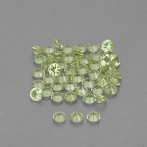 Achetez naturel 1,47ct vert péridot gems, coupe roude, en provenance chine chez gemselect. en stock, livraison internationale!