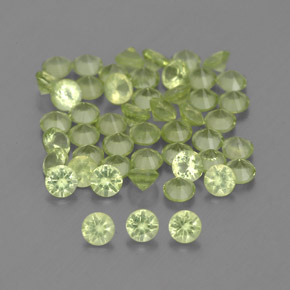 Achetez naturel ct vert péridot gems, coupe roude, en provenance chine chez gemselect. en stock, livraison internationale!