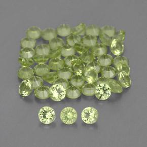 Achetez naturel 1,47ct vert péridot gems, coupe roude, en provenance chine chez gemselect. en stock, livraison internationale!