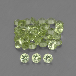Achetez naturel 1,50ct vert péridot gems, coupe roude, en provenance chine chez gemselect. en stock, livraison internationale!