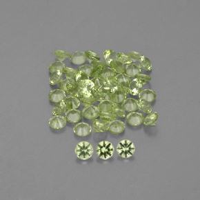 Achetez naturel 1,47ct vert péridot gems, coupe roude, en provenance chine chez gemselect. en stock, livraison internationale!