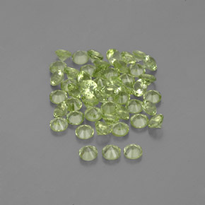 Achetez naturel 1,47ct vert péridot gems, coupe roude, en provenance chine chez gemselect. en stock, livraison internationale!
