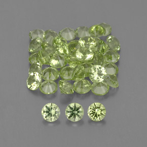 Achetez naturel ct vert péridot gems, coupe roude, en provenance chine chez gemselect. en stock, livraison internationale!