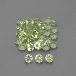 Achetez naturel 1,46ct vert péridot gems, coupe roude, en provenance chine chez gemselect. en stock, livraison internationale!