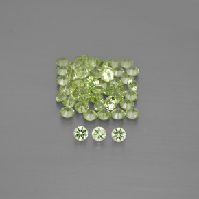 Achetez naturel 1,48ct vert péridot gems, coupe roude, en provenance chine chez gemselect. en stock, livraison internationale!