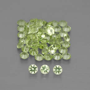 Achetez naturel 1,48ct vert péridot gems, coupe roude, en provenance chine chez gemselect. en stock, livraison internationale!