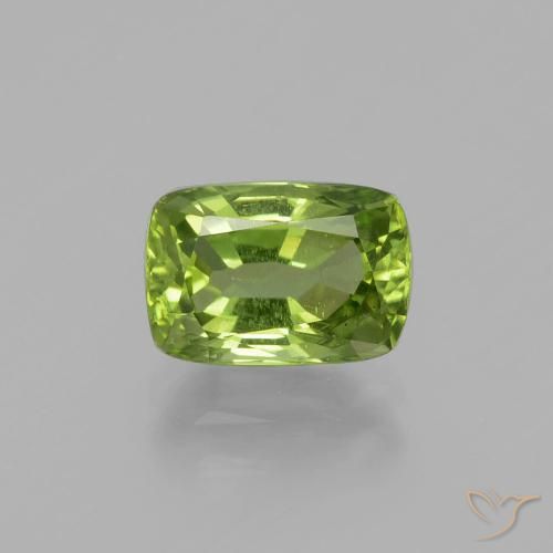 1.98ct Naturel Vert moyen Péridot, Coussin, VS