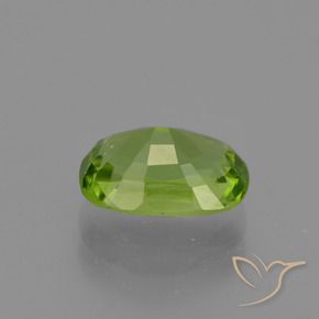 Péridot Vert jaunâtre naturelle Coussin, 2.04 ct, VS