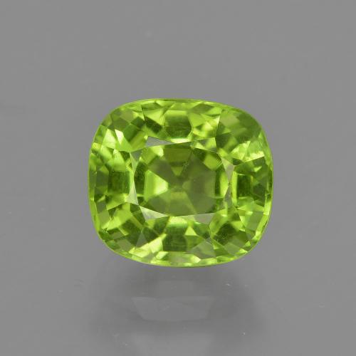 Péridot Vert éclatant naturelle Coupe coussin, 1.99 ct, VS