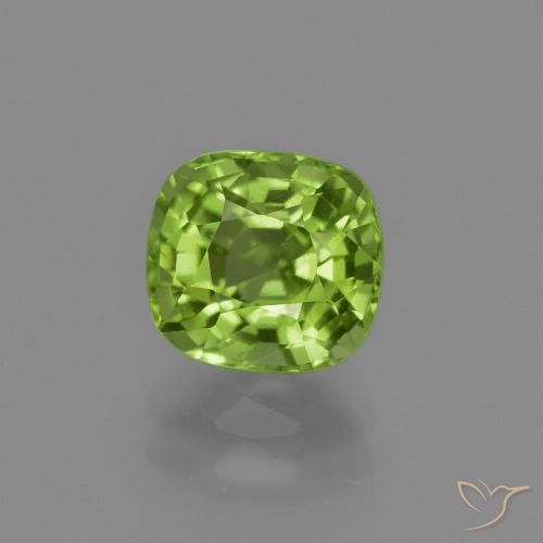 1.98ct Naturel Vert éclatant Péridot, Coussin, VS