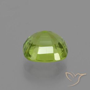 Péridot Vert moyen naturelle Coussin, 2.21 ct, VS