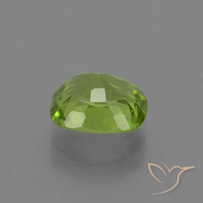 Péridot Vert jaunâtre naturelle Coussin, 2.34 ct, VS