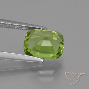Péridot Vert éclatant naturelle Coussin, 2.09 ct, VS