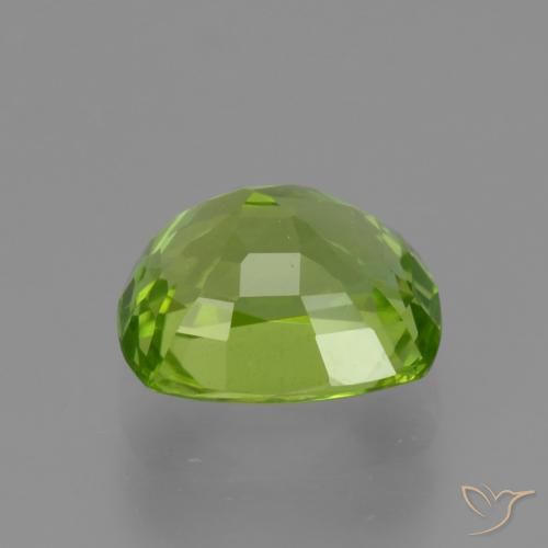 Péridot Vert éclatant naturelle Coussin, 1.97 ct, VS