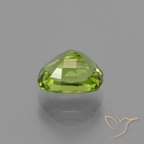Péridot Vert moyen naturelle Coussin, 2.22 ct, VS