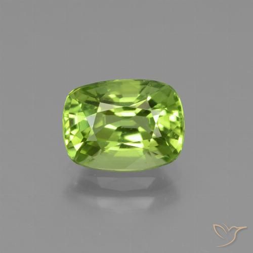 2.05ct Naturel Vert éclatant Péridot, Coussin, VVS-VS