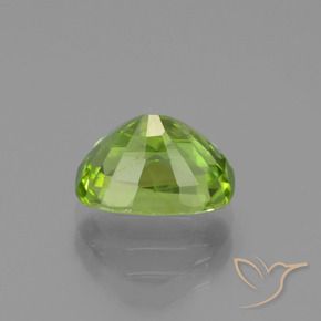 Péridot Vert moyen naturelle Coussin, 2.40 ct, VS