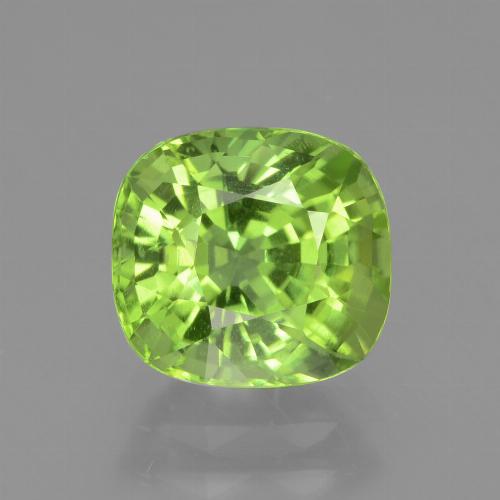 Péridot Vert éclatant naturelle Coupe coussin, 2.47 ct, VS