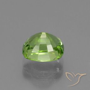 Péridot Vert moyen naturelle Coussin, 2.10 ct, VS