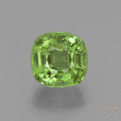 2.14ct Naturel Vert moyen Péridot, Coussin, VS