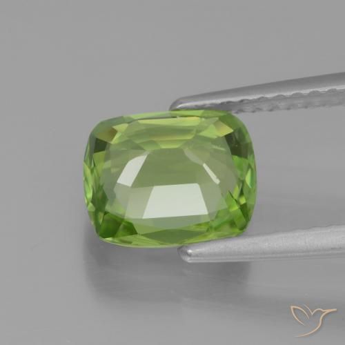 Péridot Vert éclatant naturelle Coussin, 2.09 ct, VS