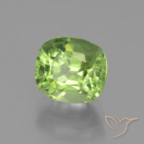 Péridot Vert éclatant naturelle Coussin, 2.26 ct, VS