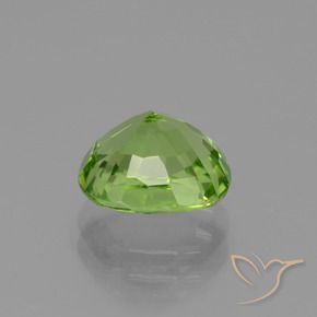 Péridot Vert jaunâtre naturelle Coussin, 2.14 ct, VVS-VS