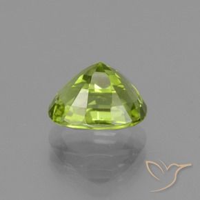 Péridot Vert moyen naturelle Coussin, 2.45 ct, VS