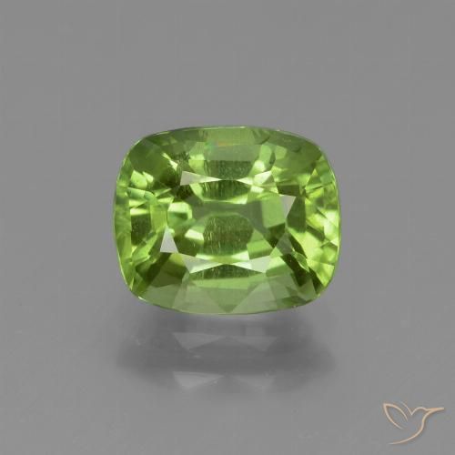 1.92ct Naturel Vert éclatant Péridot, Coussin, VS