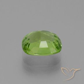 Péridot Vert éclatant naturelle Coussin, 2.48 ct, VS