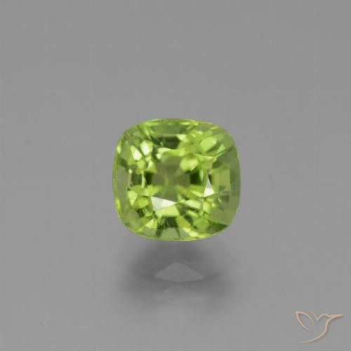 2.54ct Naturel Vert moyen Péridot, Coussin, VS