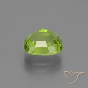 Péridot Vert moyen naturelle Coussin, 1.90 ct, VVS-VS