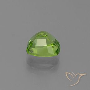 Péridot Vert moyen naturelle Coussin, 2.00 ct, VVS-VS