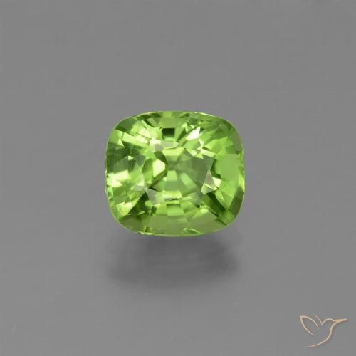 1.92ct Naturel Vert éclatant Péridot, Coussin, VS