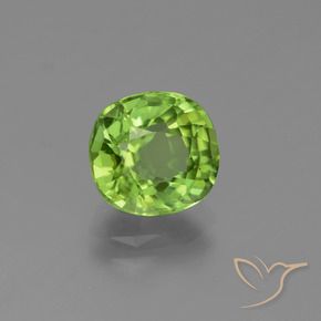 Péridot Vert moyen naturelle Coussin, 2.26 ct, VS