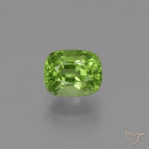 1.98ct Naturel Vert éclatant Péridot, Coussin, VS
