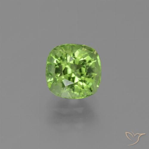 2.17ct Naturel Vert éclatant Péridot, Coussin, VS-SI