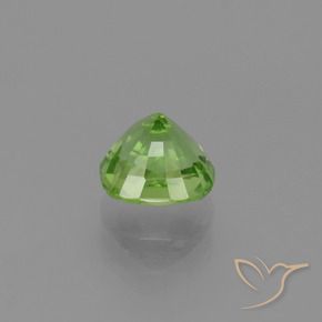 Péridot Vert éclatant naturelle Coussin, 2.17 ct, VS-SI