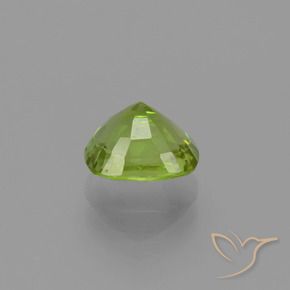 Péridot Vert jaunâtre naturelle Coussin, 2.25 ct, VS